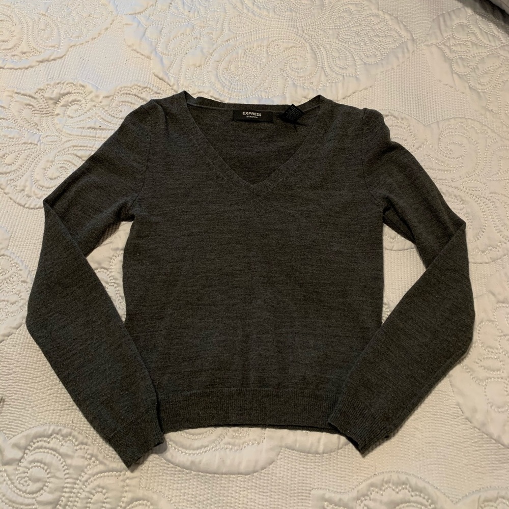 Express Dark Grey Sweater Size XS